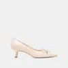 Dolce Vita Clarie Heels Bone Crinkle Patent Leather In Multi