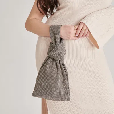 Dolce Vita Clarra Handbag Silver Mesh In Gray