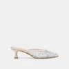 Dolce Vita Cleo Printed Mesh Mule Heels