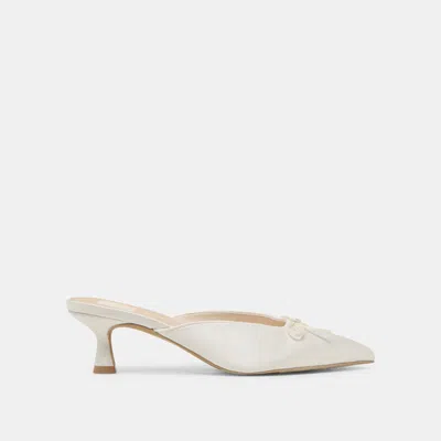 Dolce Vita Cleo Heels Off White Satin