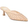 Dolce Vita Cleo Pearl Mule Heels In Neutral
