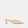 Dolce Vita Cleo Pearl Heels Blush Lace Mesh In Neutral