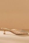 Dolce Vita Cleo Pearl Mule Heels In Neutral