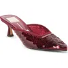 Dolce Vita Cleo Shimmer Kitten Heel Mule In Red