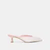 Dolce Vita Cleo X Byrdie Golf Wide Heels Pink Floral Satin