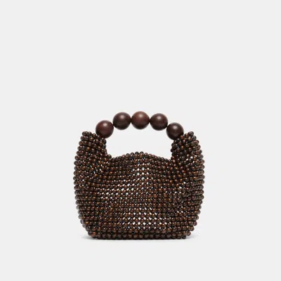 Dolce Vita Clover Handbag In Chocolate Wood By  In Brown