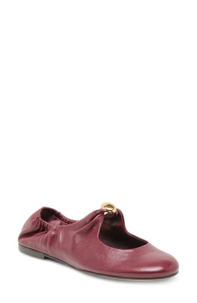 Dolce Vita Cornel Mary Jane Flat In Burgundy