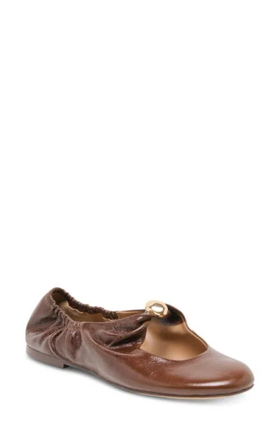 Dolce Vita Cornel Mary Jane Flat In Brown