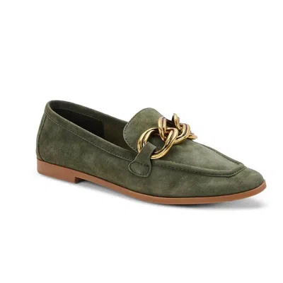 Dolce Vita Crys Suede Women Loafer In Army Suede In Multi