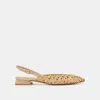 Dolce Vita Cyndi Flats Gold Woven In Neutral