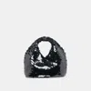 Dolce Vita Dahlia Sequin Handbag Black Sequin In Brown