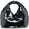 Dolce Vita Dahlia Sequin Shoulder Bag In Black