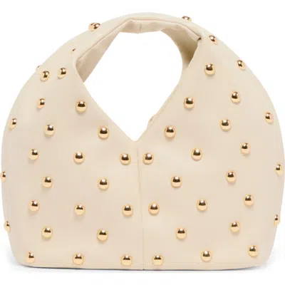 Dolce Vita Dahlia Studded Faux Leather Handbag In White