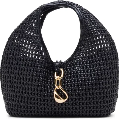 Dolce Vita Dahlia Woven Handbag In Black