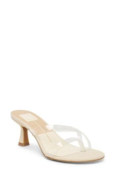 Dolce Vita Daisy Vinyl Slide Sandal In Transparent