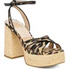 Dolce Vita Danila Piped Platform Sandal In Black