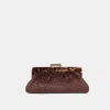 Dolce Vita Danny Clutch Brown Velvet