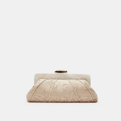 Dolce Vita Danny Clutch Taupe Velvet