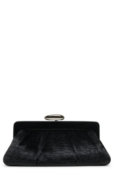 Dolce Vita Danny Velvet Clutch In Black