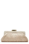 Dolce Vita Danny Velvet Clutch In Taupe