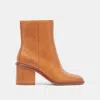 Dolce Vita Dapper Booties Tan Leather