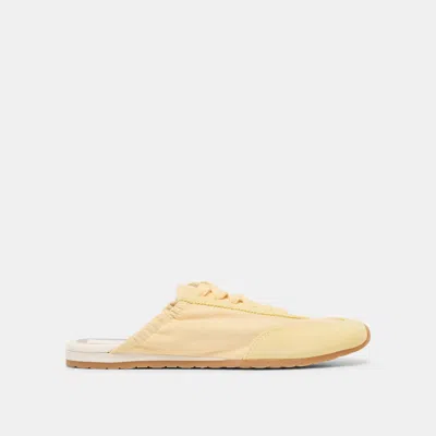 Dolce Vita Daris Sneakers In Light Yellow Nylon Size 13 By  In Neutral