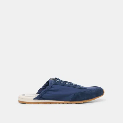 Dolce Vita Daris Mule Sneakers Navy Nylon In Blue