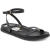 Dolce Vita Darlis Ankle Strap Sandal In Black Leather