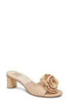 Dolce Vita Darly Womens Rosette Man Made Heels In Natural Raffia