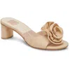 Dolce Vita Darly Womens Rosette Man Made Heels In Natural Raffia