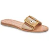 Dolce Vita Dasa Slide Sandal In Tan Multi Raffia