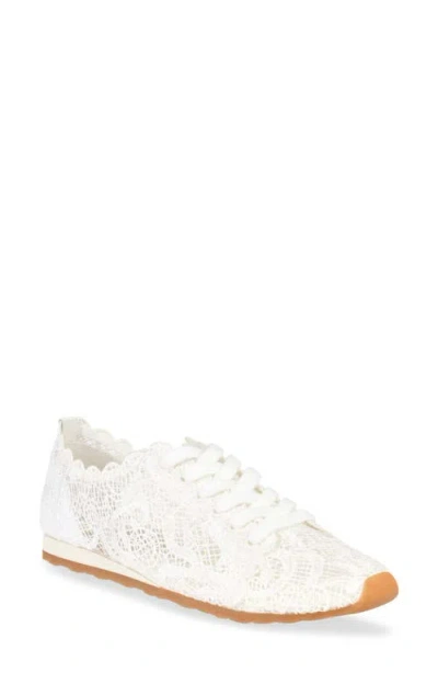 Dolce Vita Dayana Lace Sneaker In True White Lace