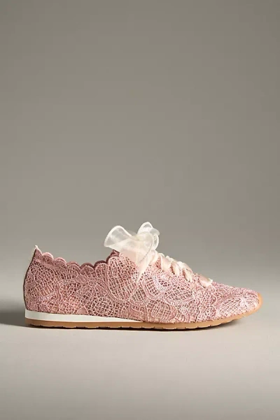 Dolce Vita Dayana Lace Sneakers In Pink
