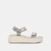 Dolce Vita Debra Platform Sandal In Silver