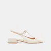 Dolce Vita Deidra Flats Cream Leather In White