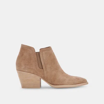 Dolce Vita Denali Booties Truffle Suede In Brown