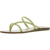 Dolce Vita Dexla Womens Strappy Flat Slide Sandals In Green
