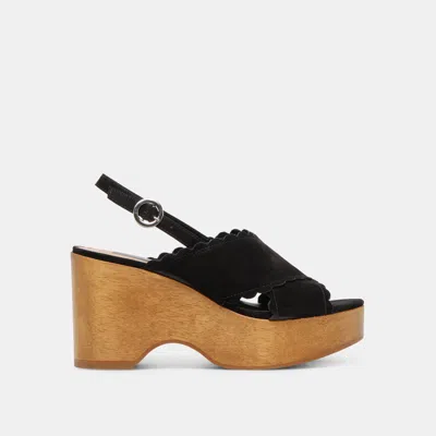 Dolce Vita Dilion Wedges Black Nubuck