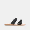 Dolce Vita Dinah Wide Sandals Onyx Raffia In Black