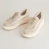 DOLCE VITA DOLEN FRAY SNEAKERS SAND CANVAS