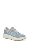 Dolce Vita Dolen Platform Sneaker In Blue Floral Denim