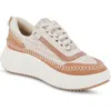 Dolce Vita Dolen Platform Sneaker In Brown Multi Woven