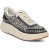 Dolce Vita Dolen Platform Sneaker In White/black Woven