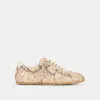 Dolce Vita Dorie Sneakers Natural Snake Embossed Leather In Multi