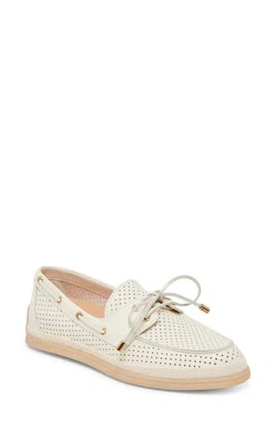 Dolce Vita Doris Boat Shoe In Ivory