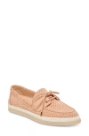 Dolce Vita Doris Boat Shoe In Bamboo Perforated Suede