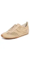 Dolce Vita Danie Eyelet Perf Sneakers Lt Natural Raffia In Nude