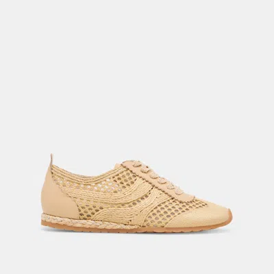 Dolce Vita Dream Sneakers Lt Natural Woven Raffia In Brown