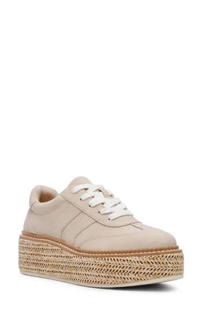 Dolce Vita Dv By  Barkley Platform Woven Espadrille Sneaker In Dune