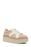Dolce Vita Dv By  Bubbles Platform Sneaker In Raffia